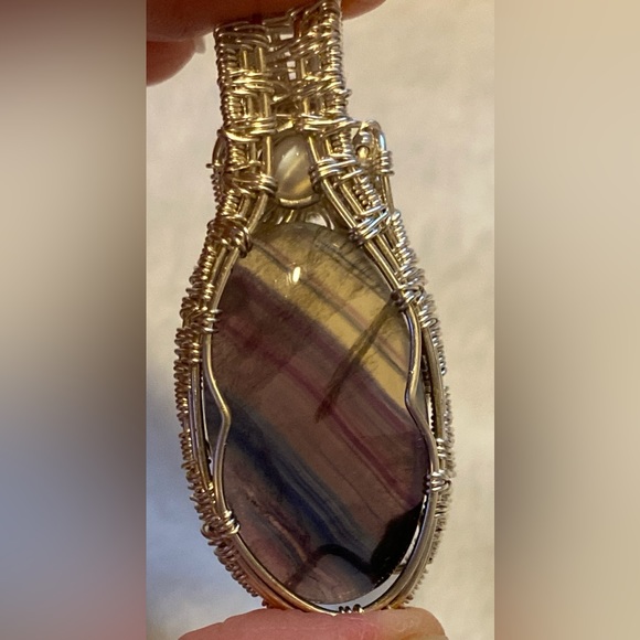 Rainbow Fluorite Pendant - Picture 10 of 14